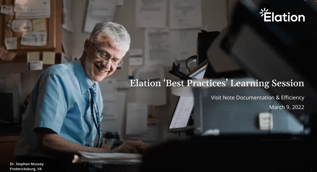E Best Practices Visit Note Documentation and Efficiency