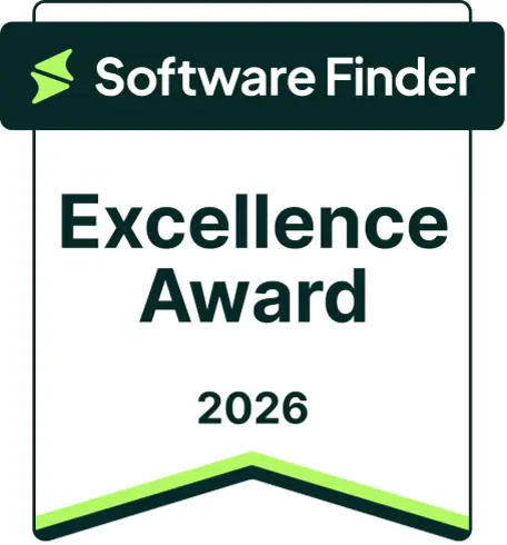 Software Finder 2026 Excellence Award logo